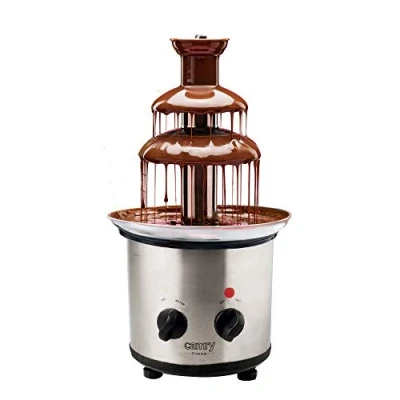 Imagen de Camry CR4488 Fuente de Chocolate, Cuerpo Acero Inoxidable, 3 pisos, Capacidad 650 ml, Temperatura Máxima 60C, Base Antideslizante con Pies Ajustables, 320W