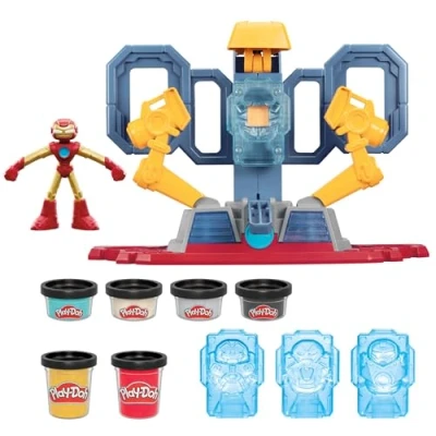 Imagen de Play Doh Marvel, Set de Juego Iron Man Laboratorio armaduras