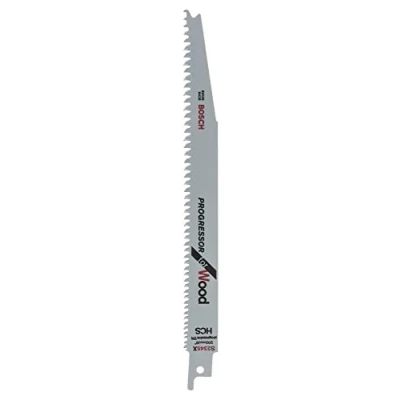 Imagen de Bosch Professional 100 unidades Hoja de sierra sable S 2345 x Progressor for Wood, para madera, 200 19 1.25 mm, accesorio