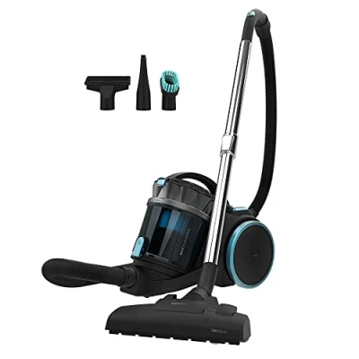 Imagen de Cecotec Aspirador de Trineo sin Bolsa Conga Rockstar Multicyclonic XXL. 800 W, Multiciclónico, 20 kPa, Capacidad 4 L, Filtros Alta Eficiencia, Tubo Telescópico Metálico, Radio Acción 9m