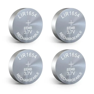 Imagen de EEMB 4pack LIR1654 batería Recargable 3.7v de Botones Iones Litio Monedas para Auriculares y Relojes Dispositivos portátiles