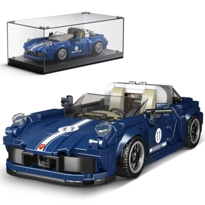 Imagen de Mould King Car 911 Targa Modelos De Coche Juguetes Construcción con Vitrina Kits Coches Modelo 27040 Bloques Súper Kit