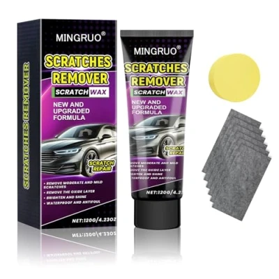 Imagen de MINGRUO Quita Arañazos Coche, En El Reparador Car Scratch Repair Paste, Crema Reparadora de para Limpieza Eliminación Rayones Pintura