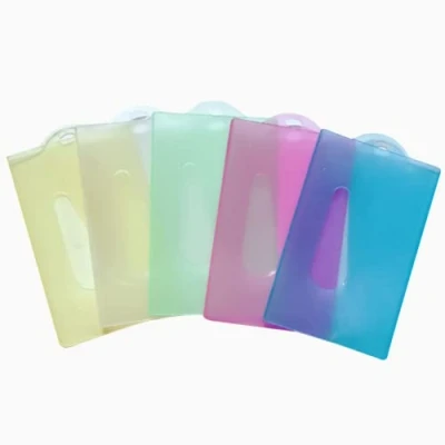 Imagen de 5 Piezas Porta Tarjetas Ldentificativas, Titular de La Tarjeta Ldentificación Insignia, Insignia Funda Tarjeta, ID Plástico Tarjetero, Exposiciones Tarjetero