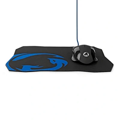Imagen de Nedis Set de Ratón y Alfombrilla Gaming con Cable dpi: 1200/2400 / 4800/7200 dpi Ajustable Número Botones: 6 Botones programables Diestro 1.50 m Sin Iluminación