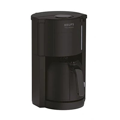 Imagen de Krups Pro Aroma KM303810 cafetera con filtro de 1 litro capacidad termo 800 vatios para 10 15 tazas café negra