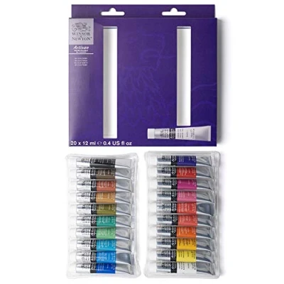 Imagen de Winsor &amp; Newton óleo al agua Artisan Set de mezclable con 20 tubos 12ml colores surtidos para iniciación a la pintura