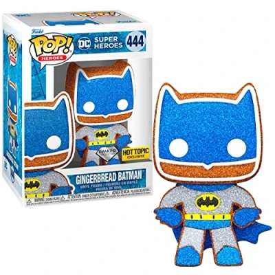 Imagen de Funko ¡Pop! Heroes: DC Holiday Batman de Jengibre (Purpurina Diamante) Exclusivo Smartoys