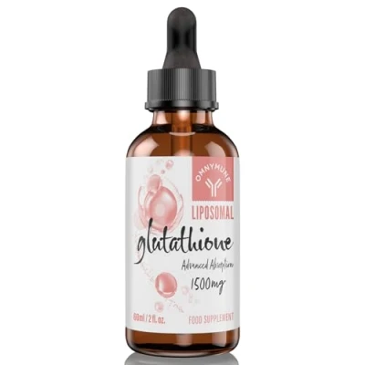 Imagen de glutatión liposomal 1500 mg, líquido de oral con vitamina C, suplemento antioxidante alta absorción (1 Pack)