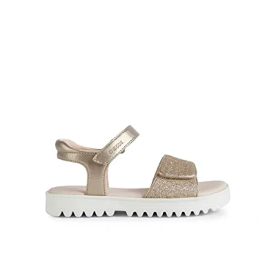 Imagen de Geox J Sandal Coralie Gir, Sandalias para Niña, Platino (Platinum), 38 EU