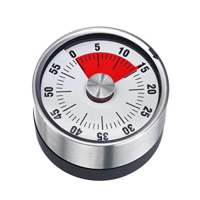 Imagen de Westmark Temporizador de cocina, Mecánico, Magnético, 1 60 minutos, Acero inoxidable/plástico, Antracita/plata, 10902260