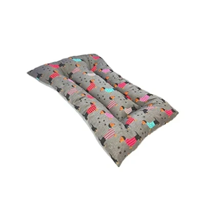Imagen de Acomoda Textil Cama para Perros de Tela, Reversible y Lavable. Colchoneta Mascotas Transportín Hogar. (120x80, Perro Salchicha)