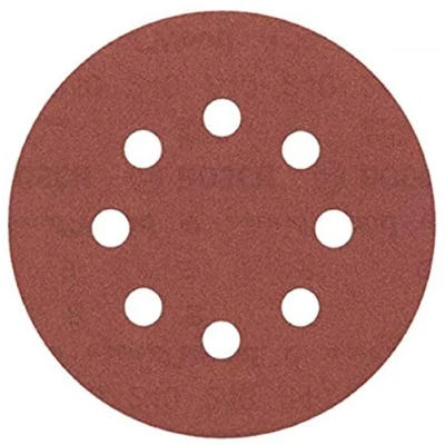 Imagen de Bosch 2 608 605 645 Pack de 5 hojas lija (125 mm, 240)