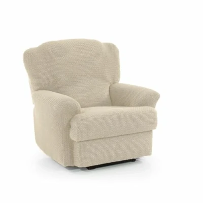 Imagen de SOFASKINS® Funda para Sillon Relax reclinable, súper elástica, Sofa con diseño Exclusivo, Transpirable y Duradera, sofá fácil de Colocar. Medida 70 90Cm. Color Beige