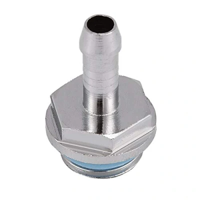 Imagen de ASHATA 6 PCS PC Refrigeración por Agua Conexión de Dos toques G1/4 Thread Barb Connector para Tubo computadora(11mm)