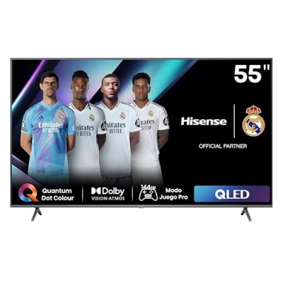 Imagen de TV QLED 55&quot; Hisense 55E7NQ Pro, UHD 4K, Game Bar, 144Hz, Dolby Vision IQ, Atmos, Subwoofer, IA, Negro