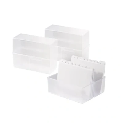 Imagen de HAN 975 63 Fichero DIN A5 Horizontal, para 450 Tarjetas con bisagra de Acero, Transparente translúcido