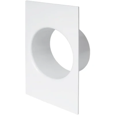 Imagen de brida de conector conducto, tubo recto de125mm plástico para sistema ventilación refrigeración calefacción (rectángulo 5 pulgadas)