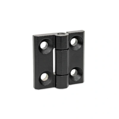Imagen de Ganter Normelemente GN 237.3 NI 60 A SW Bisagra para uso pesado Acero inoxidable NI, Plata, 60x60mm