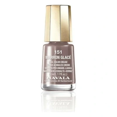 Imagen de MAVALA Mini Colors Glace 151 5 ml, Esmalte de Uñas Pequeño, Color Marron, Minimiza la Evaporación, Formulados con Ingredientes Seleccionados, Práctico para Llevar