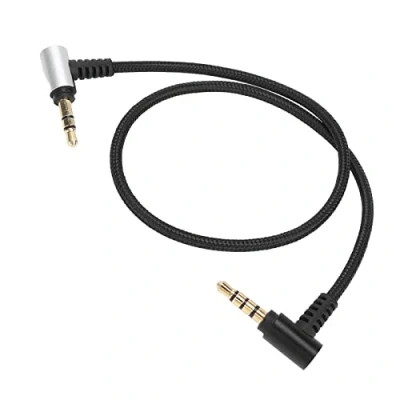 Imagen de Cable Adaptador TRS a TRRS, de Micrófono Repuesto 3,5 Mm para Rode SC7 en Espiral (3 ) TRRS (4 35 Cm / 13,8 Pulgadas