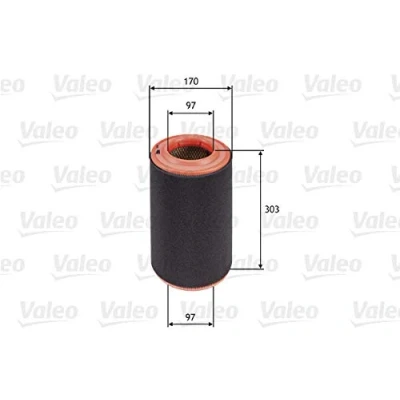 Imagen de VALEO 585695 filtro de aire 304 170 Cartucho filtrante con previo FIAT: Ducato III Furgón, Bus