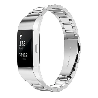 Imagen de Simpeak Correa de repuesto acero inoxidable para FitBit Charge 2 20FBC23 S, Plateado