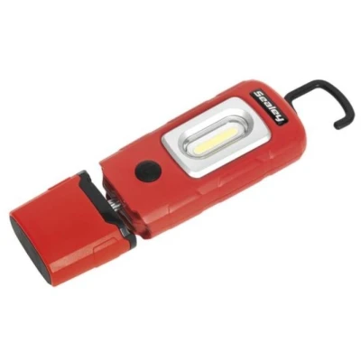 Imagen de SEALEY LED3601R Lámpara de mano LED 300, 100 3.7 con batería recargable, imán