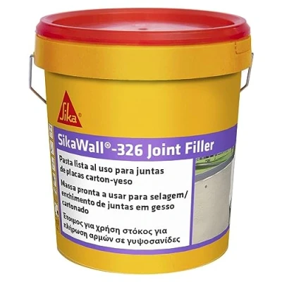 Imagen de SikaWall 326 Joint Filler, Blanco, Plaster en pasta lista al uso para relleno y alisado de juntas paramentos cartón yeso, Adherir ocultar las cintas juntas, 7 kg