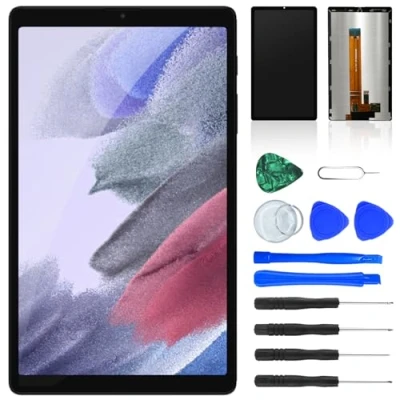 Imagen de NB+ Pantalla táctil LCD de repuesto para Samsung Galaxy Tab A7 Lite 8.7 pulgadas 2021, unidad visualización digitalizador, panel frontal vidrio negro con herramientas (Tab LTE