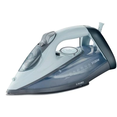 Imagen de Plancha de ropa a Vapor Suela Cerámica Golpe 140g Función Autolimpieza Depósito Agua 320 ml Potencia 3100W Kubo
