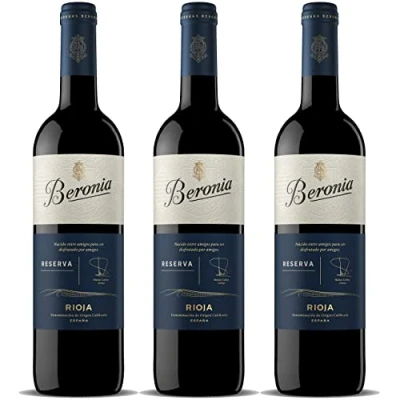 Imagen de Beronia Reserva Vino D.O.Ca. Rioja 3 botellas de 750 ml Total: 2250