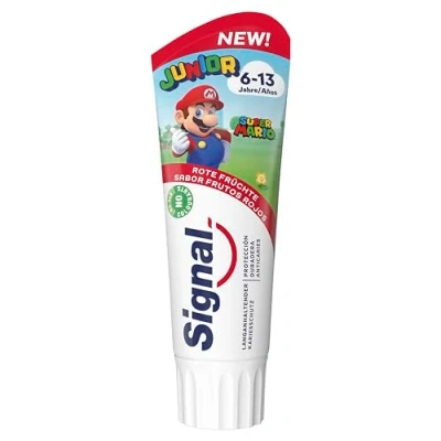 Imagen de Signal Pasta de Dientes Junior 6 13 años Sabor Frutos Rojos Para Leche y Permanentes 75ml x1