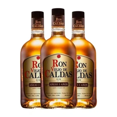 Imagen de Ron Viejo de Caldas 3 Años 70 cl (Caja Botellas cl)