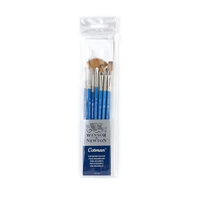 Imagen de Winsor &amp; Newton &quot;Cotman cepillo corto mango (Pack de 7)