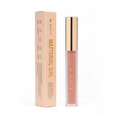 Imagen de NL Beauty COSMOPOLITAN Barra de labios mate, líquida y larga duración Enriquecida con vitaminas A, C E MATTERIAL GIRL 3.7 ml