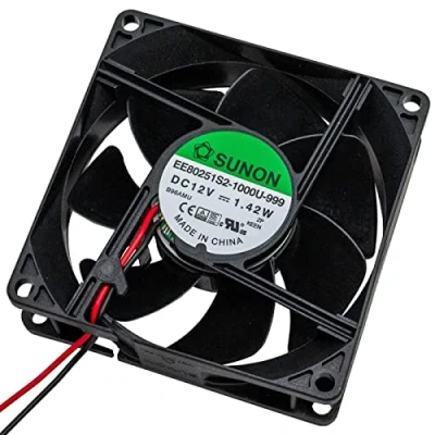 Imagen de Fan 12V DC 1,42W 80x80x25mm 62,8m3/h 2900U/Min Sunon EE80251S21000U999