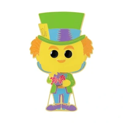 Imagen de Loungefly POP! Pin De Esmalte Grande DISNEY ALICE: Mad Hatter Alice In Wonderland Broche Imperdible Coleccionable Para Mochilas &amp; Bolsas Idea Regalo