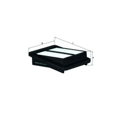 Imagen de MAHLE ORIGINAL LX 1949 Filtro de aire 53,0 146 168,0 Cartucho filtrante HONDA: Jazz 2