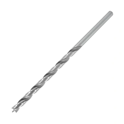 Imagen de ENT 50465 Broca de madera espiral Ø 6,5 mm, extra larga 150 HSS G, con punta centrado y cortador preliminar, D x NL 100 GL vástago cilíndrico