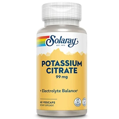 Imagen de Solaray Potassium Citrate 99mg Potasio 60 VegCaps,