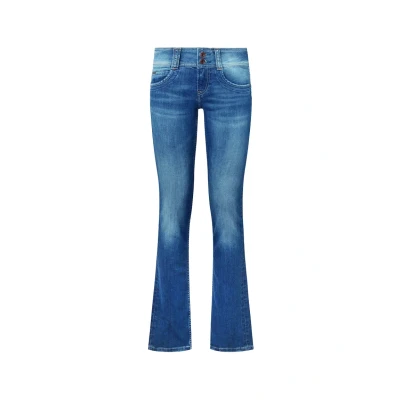 Imagen de Pepe Jeans Gen Vaqueros para Mujer Regular Fit Tiro Medio Royal Dark, 27W / 34L