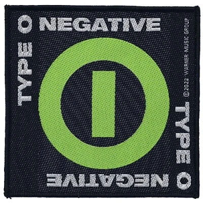 Imagen de Type O Negative Symbol Unisex Parche Negativo Negro Verde 100% Poliéster