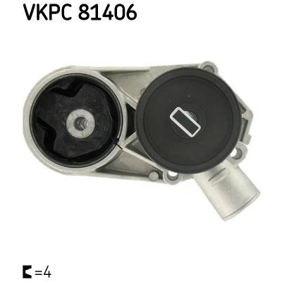 Imagen de SKF VKPC 81406 Bomba de agua 4 con juntas Hierro fundido para accionamiento correa poli V SKODA: FELICIA 1 Kombi