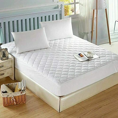 Imagen de Mrao® Protector de colchón acolchado para cama doble, tamaño King, 12&#039;/30 cm, extra profundo, antialérgico, funda ajustable microfibra (doble: 135 x 190 cm)