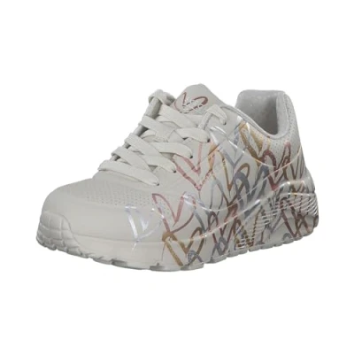 Imagen de Skechers Uno Lite Metallic Love, Zapatillas, Natural Multicolor, 33.5 EU