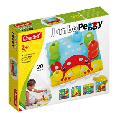 Imagen de Quercetti 2270 Jumbo Peggy Early Learning Button Art Game Construction Plugging Toys