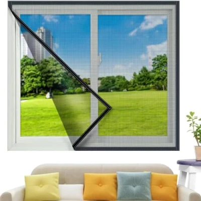 Imagen de 110x175cm Mosquitera para Ventana, Ventana Autoadhesiva con cinta autoadhesiva, Pantalla Universal que mantiene a los insectos, mosquitos fuera