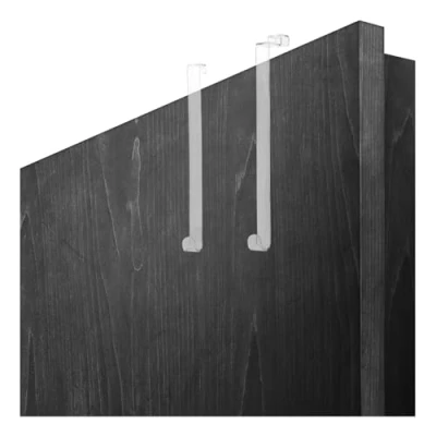Imagen de com four® 2X Ganchos para Puerta de plástico Resistente 26,5 cm y 28 Coronas decoración Puertas Perchas Apartamentos en el Interior Exterior