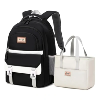 Imagen de Asge mochila escolar para niña, con diseño ergonómico, escolar, de campus, nailon, resistente al agua, el tiempo libre, adolescentes, mochilas